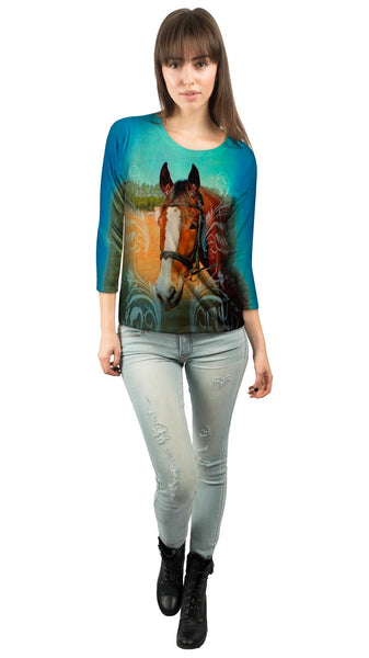 Casey Horse&nbsp;Womens 3/4 Sleeve