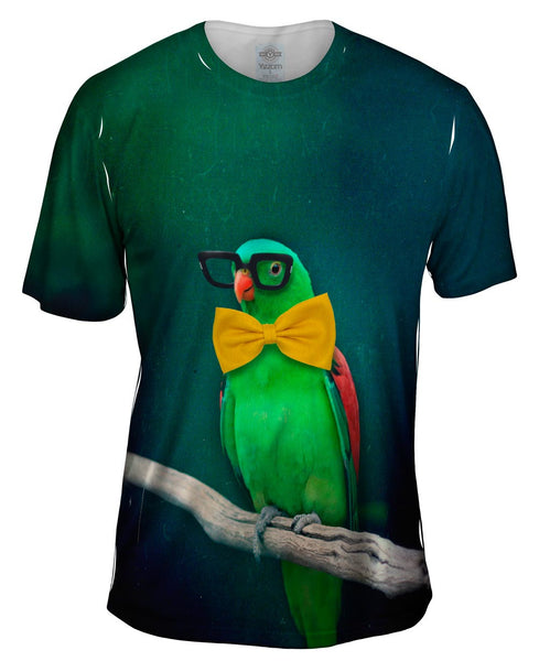 Nerd Parrot Mens T-Shirt