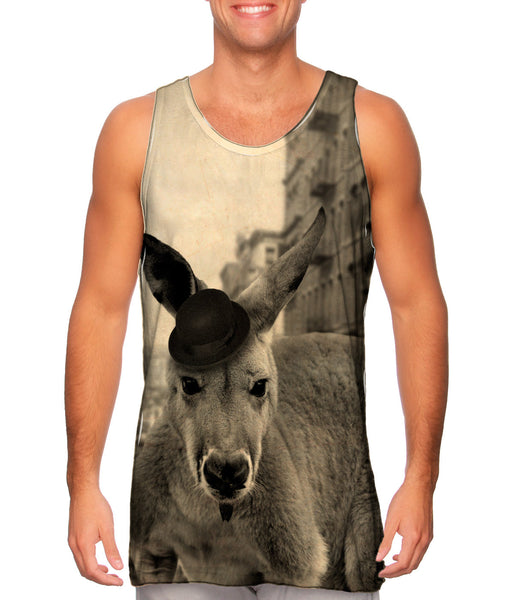 Mustache Kangaroo&nbsp;Mens Tank Top