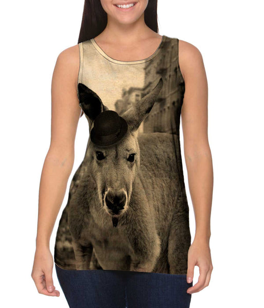 Mustache Kangaroo&nbsp;Womens Tank Top