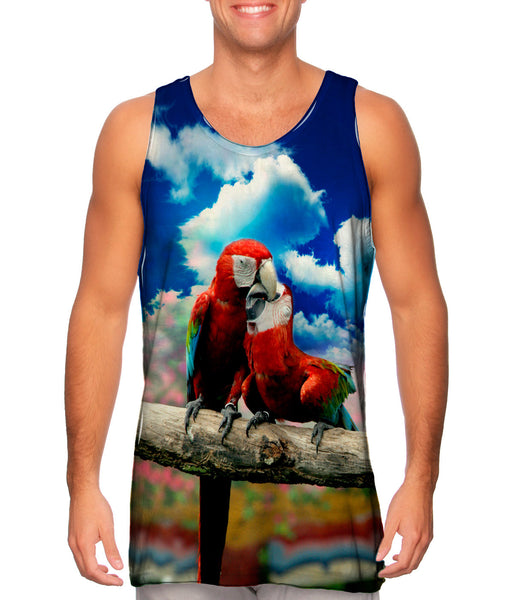 Love Kiss Macaw&nbsp;Mens Tank Top