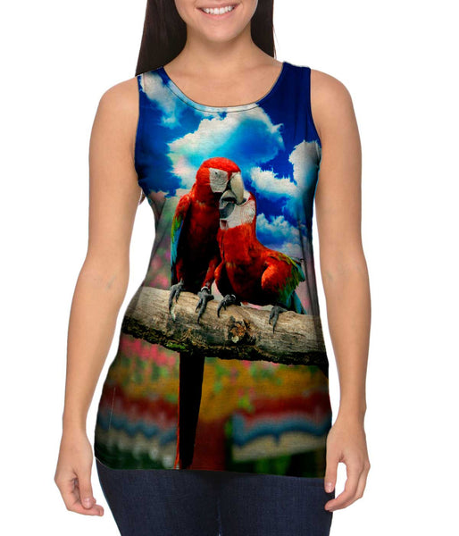 Love Kiss Macaw&nbsp;Womens Tank Top