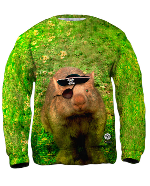 Pirate Wombat Mens Sweatshirt