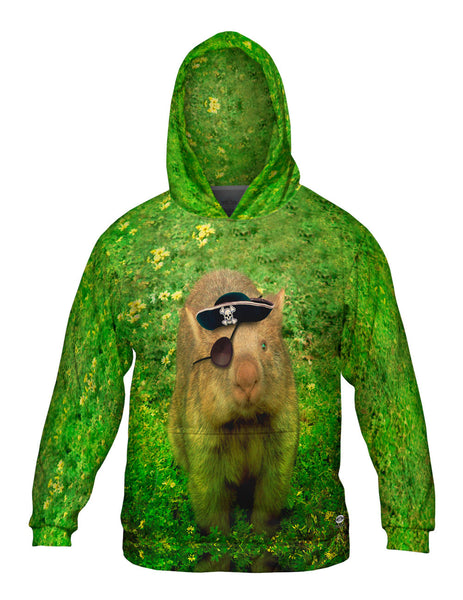 Pirate Wombat Mens Hoodie Sweater