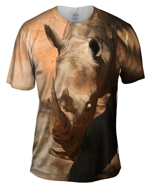 Desert Rhino Mens T-Shirt