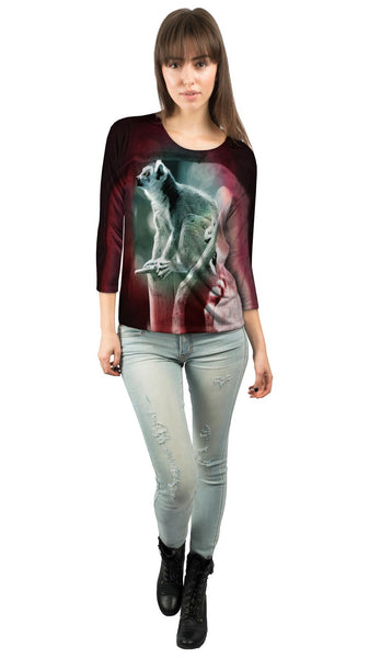 Red Bubble Lemur&nbsp;Womens 3/4 Sleeve