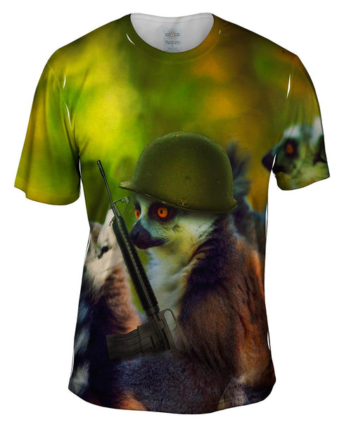 Army Lemur Mens T-Shirt