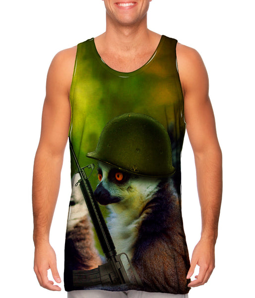 Army Lemur Mens Tank Top