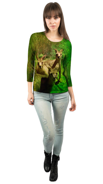 Lost Kangaroo&nbsp;Womens 3/4 Sleeve