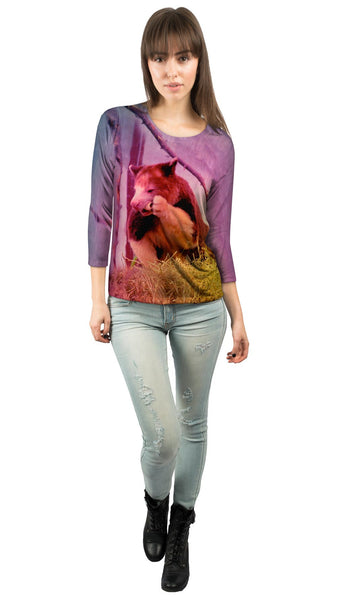 Eating Tree Kangaroo&nbsp;Womens 3/4 Sleeve