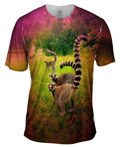 Trio Jungle Lemur Mens T-Shirt