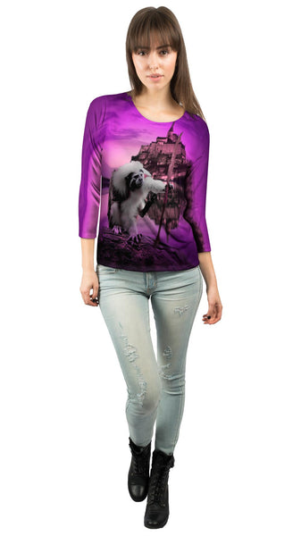 Spear Tamarin Monkey&nbsp;Womens 3/4 Sleeve