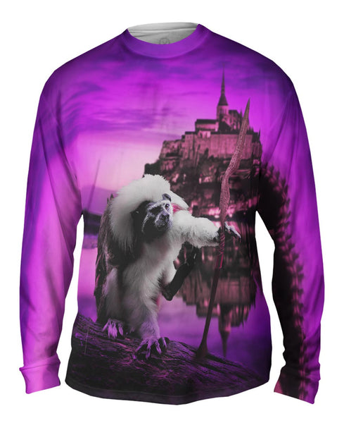 Spear Tamarin Monkey&nbsp;Mens Long Sleeve
