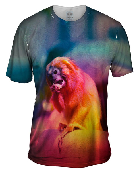 Apple Tamarin Monkey Mens T-Shirt