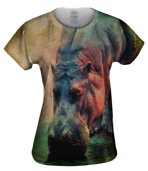 Drinking Hippo Womens Top