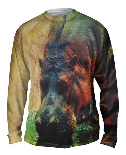 Drinking Hippo&nbsp;Mens Long Sleeve