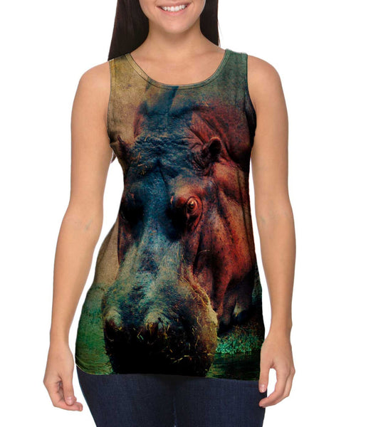 Drinking Hippo&nbsp;Womens Tank Top