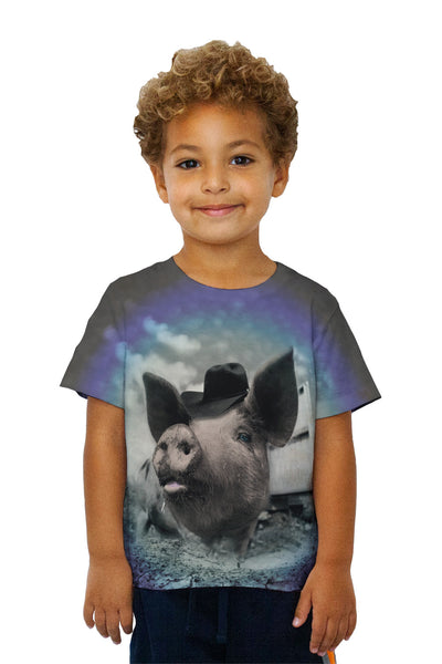 Kids Cowboy Pig&nbsp;Kids T-Shirt