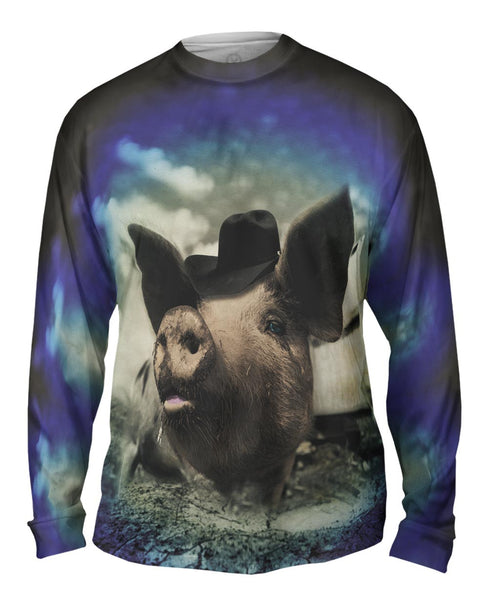 Cowboy Pig&nbsp;Mens Long Sleeve