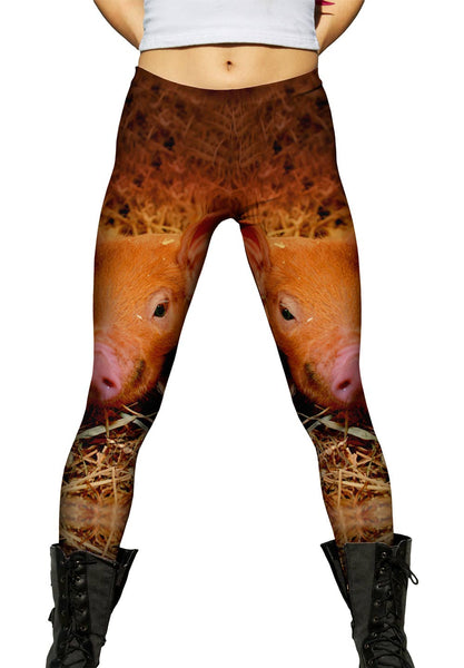 Ginger Baby Pig Womens Leggings