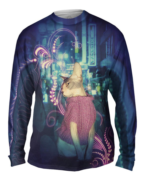 City Sweater Sphinx Cat&nbsp;Mens Long Sleeve
