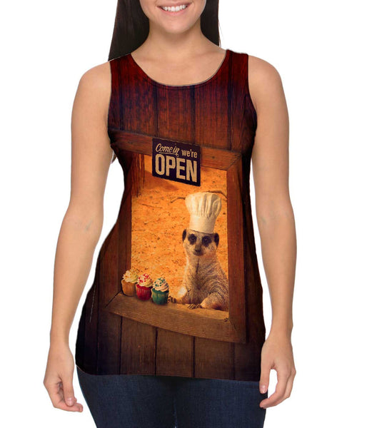 Cupcake Baker Meercat&nbsp;Womens Tank Top