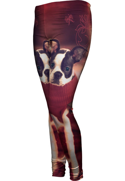 French Bulldog Sweater Womens Leggings