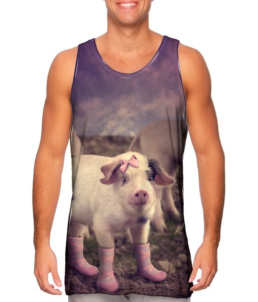 Little Miss Pig Boots&nbsp;Mens Tank Top