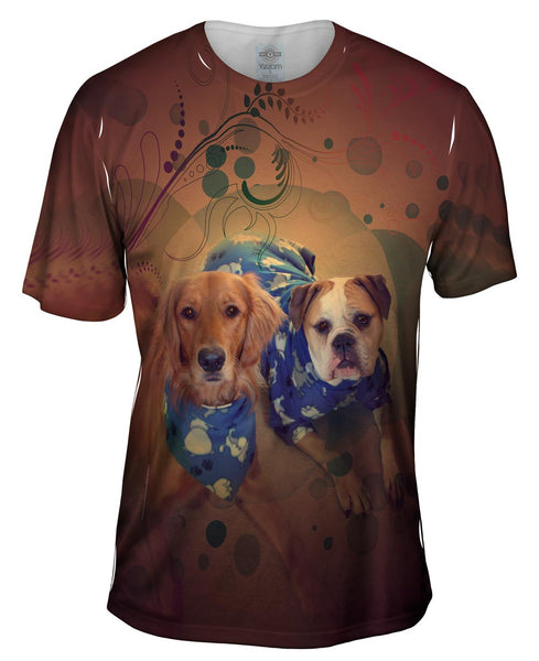 Twin Dogs Pajamas Mens T-Shirt
