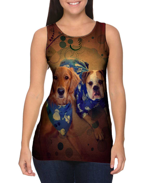 Twin Dogs Pajamas&nbsp;Womens Tank Top