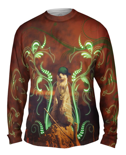 Bling Rapper Meercat&nbsp;Mens Long Sleeve