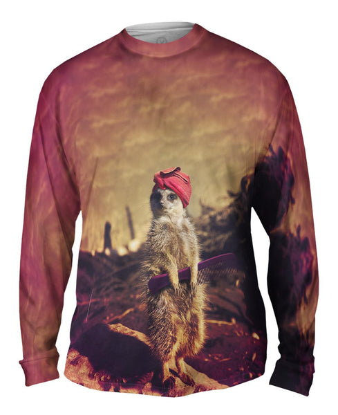 Bad Hair Day Meercat&nbsp;Mens Long Sleeve
