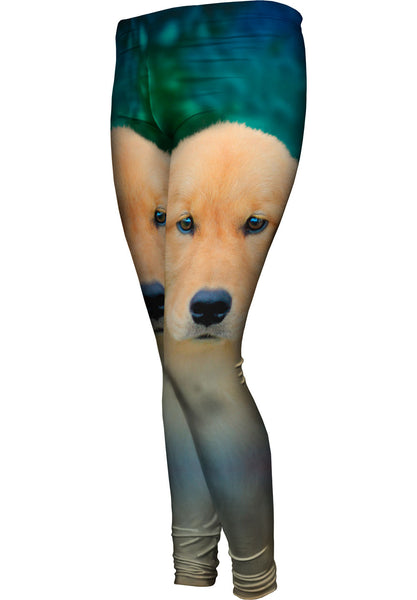 Golden Retriever Cute Puppy Womens Leggings