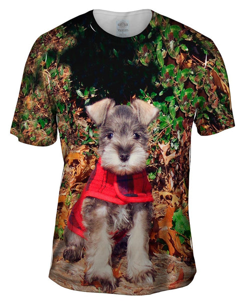 Miniature Schnauzer Puppy Mens T-Shirt