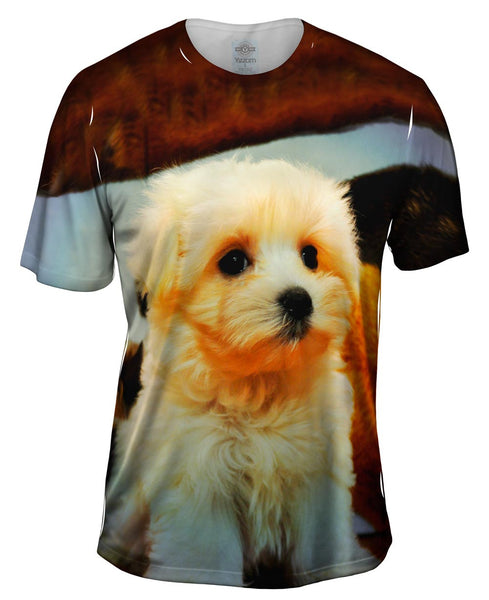 Maltese Table Puppy Mens T-Shirt