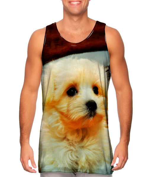 Maltese Table Puppy&nbsp;Mens Tank Top