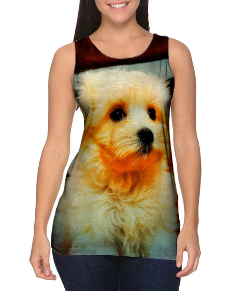 Maltese Table Puppy&nbsp;Womens Tank Top