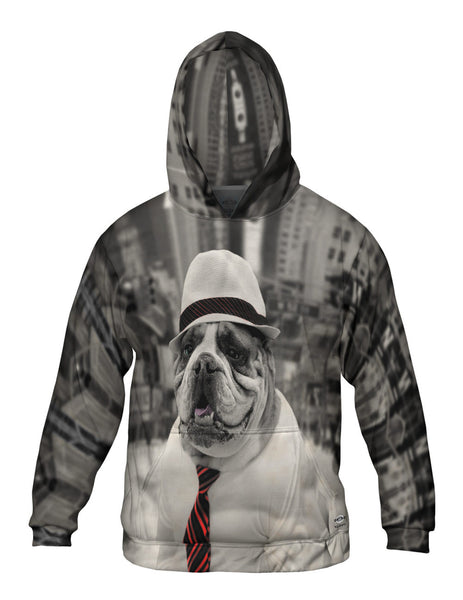 City Tie Bulldog Mens Hoodie Sweater