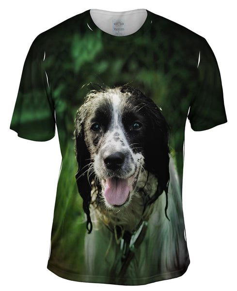 Wet Cavalier King Charles Spaniel Mens T-Shirt