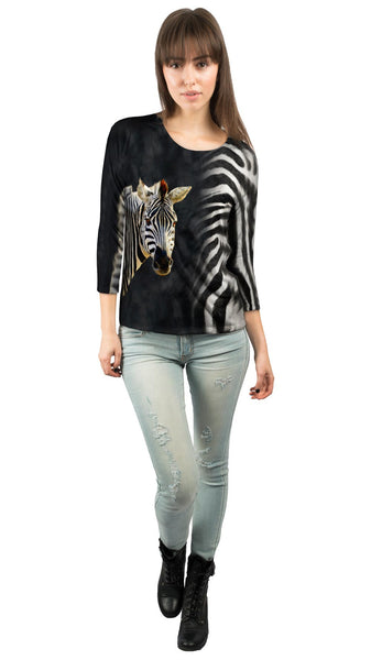 Zebra Half Skin&nbsp;Womens 3/4 Sleeve