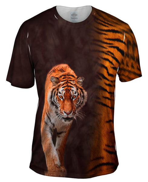 Tiger Half Skin Mens T-Shirt