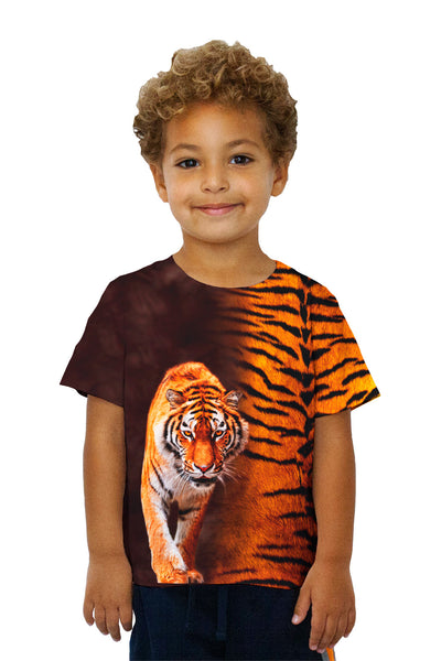 Kids Tiger Half Skin Kids T-Shirt