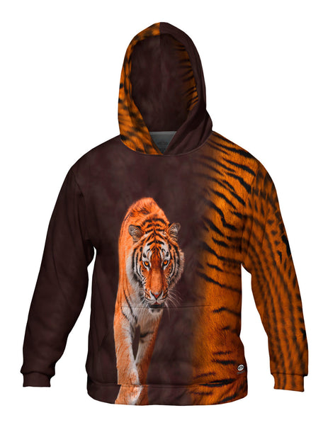 Tiger Half Skin Mens Hoodie Sweater