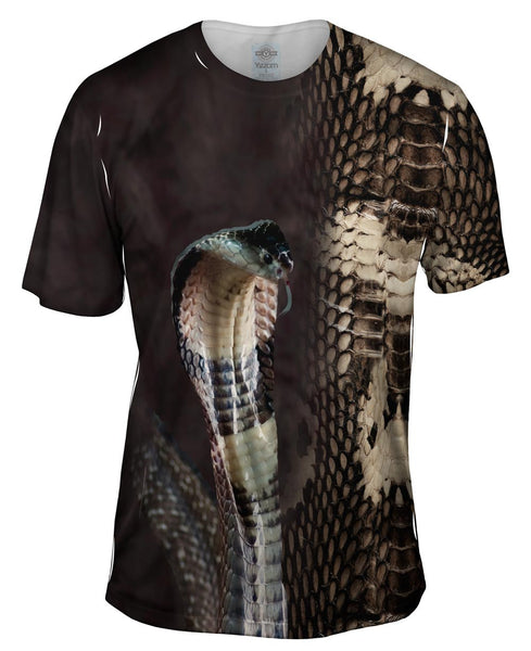 Cobra Half Skin Mens T-Shirt