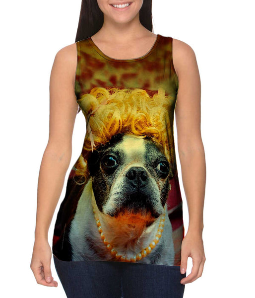 Wig Pug&nbsp;Womens Tank Top