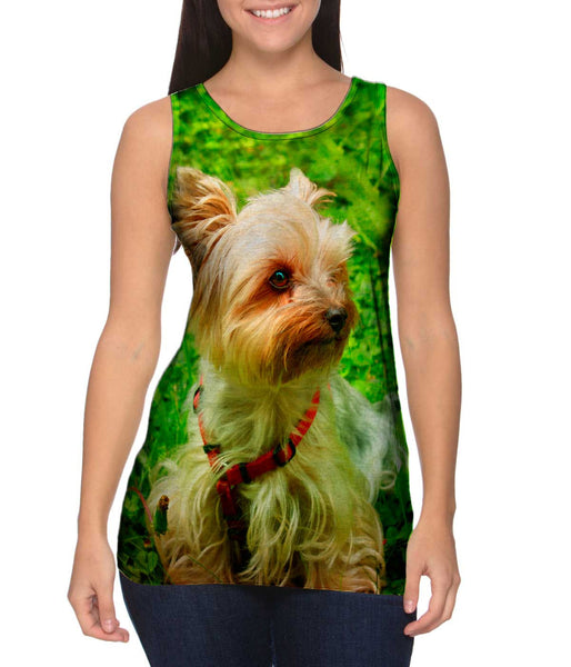 Yorkshire Terrier Moss Womens Tank Top