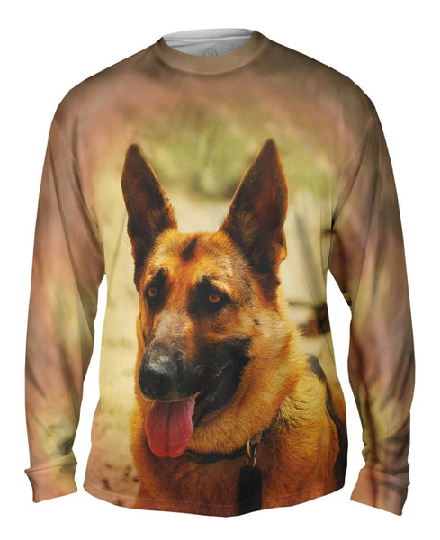 German Shepard Mens Long Sleeve
