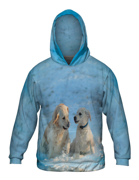 Golden Retriever Pup Fun Mens Hoodie Sweater