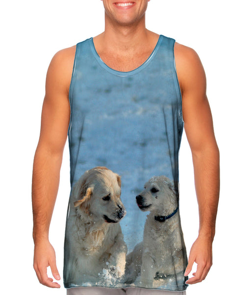 Golden Retriever Pup Fun&nbsp;Mens Tank Top