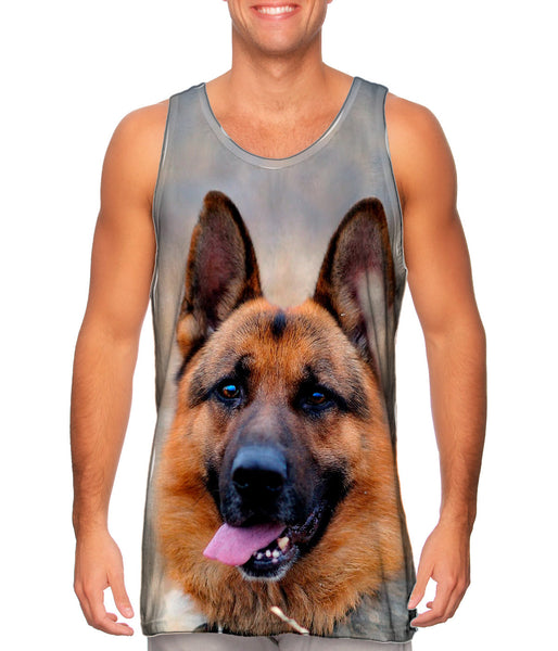 Happy German Shepard Mens Tank Top